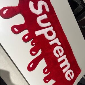 Supreme Bold Red Drip Bath Mat